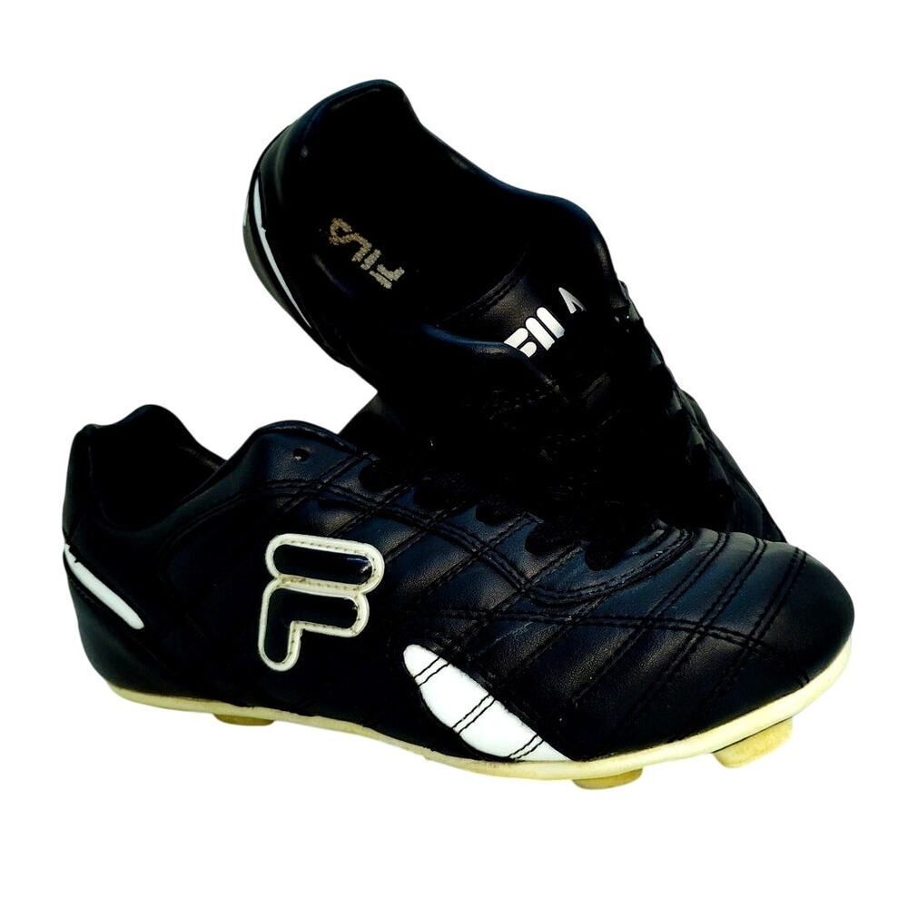 FILA Forza III Boys Soccer Cleats Black/White - Size 3.5